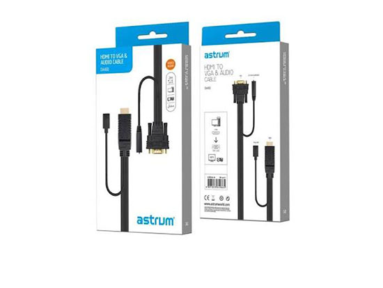 VGA Male to HDMI Female + Audio Adapter