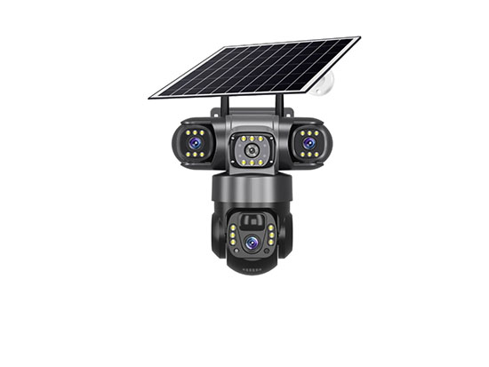 Solar Security 4G Camera With 3 lens